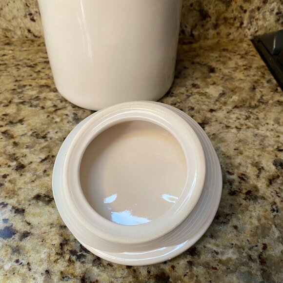 Rae Dunn Ceramic Treat Jar LICK OR TREAT Artisan Collection - Picture 4 of 6